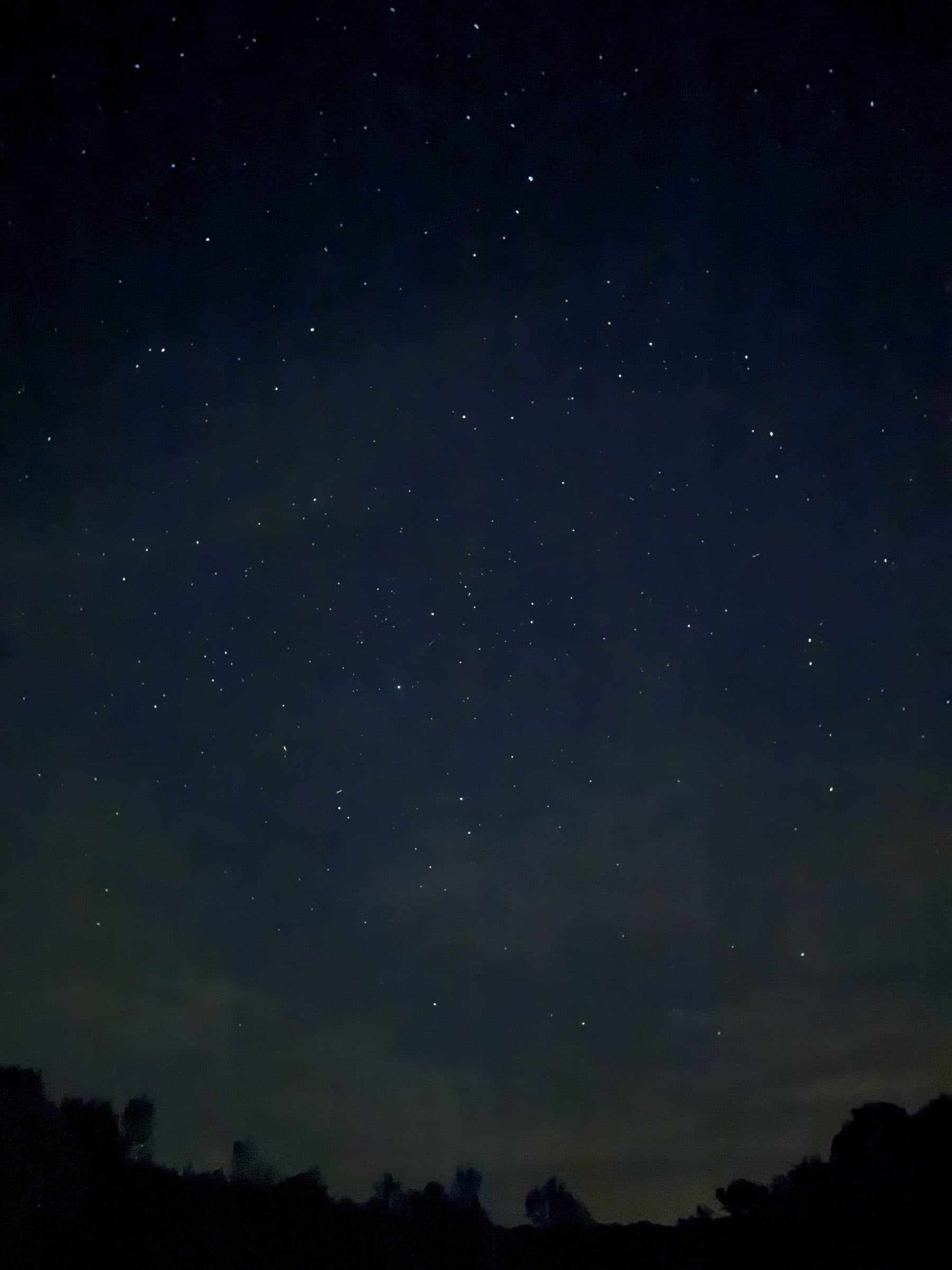 The night sky over Decker House